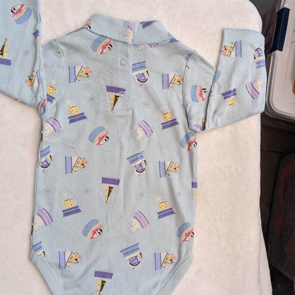 Gymboree Cute Blue Turtleneck Onesie with Snow Globe Pattern - 12-18 Months - Picture 5 of 15